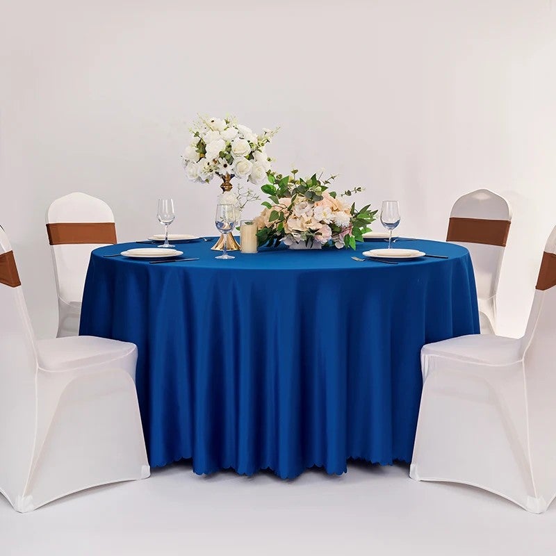 Bluejw Hotel and Restaurant Modern Single-Sided Satin Tablecloth Woven Table Runner and Table Skirt - Image 1